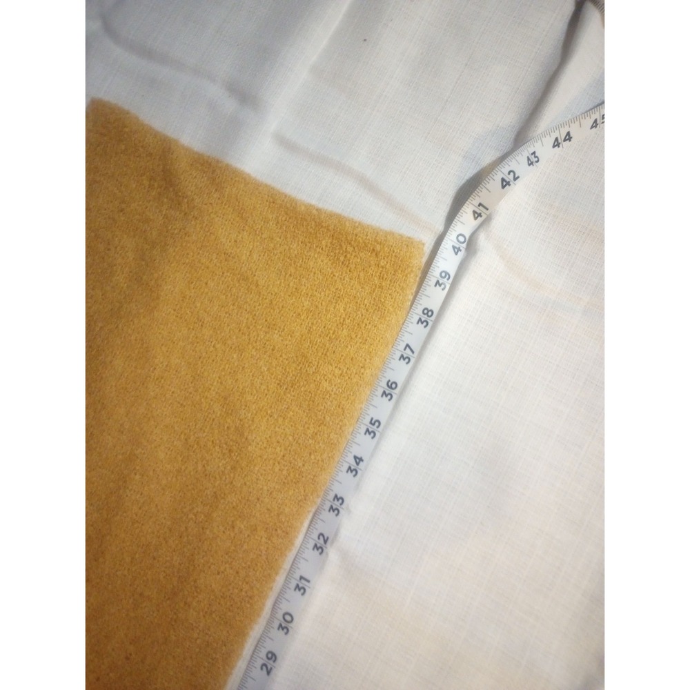 France Acrylic Blend‎ Rectangle Scarf With Fringe Sand Brown Extra Long - Picture 4 of 6